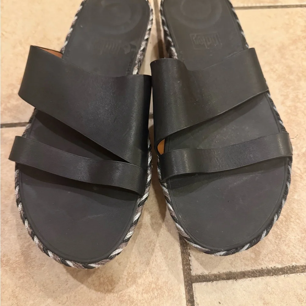 Fitflop Black Slide Sandals - Picture 6 of 6